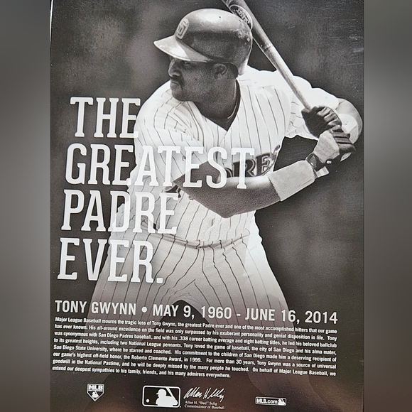 🎄🍍Tony Gwynn Memorial Handout - Picture 2 of 2